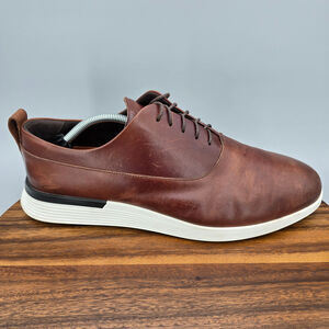 Wolf and Shepherd Crossover Longwing Oxfords Mens 14 M Brown Leather Dress Shoes